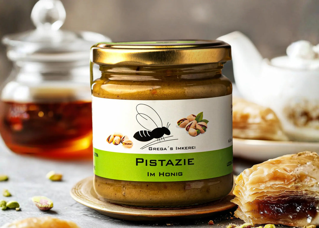 Pistazie im Honig neu bei Grega´s Imkerei