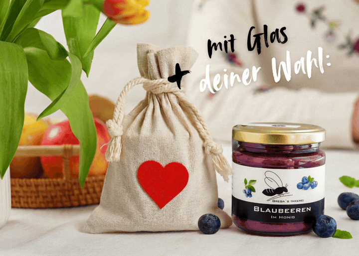 Vater & Muttertags Geschenkidee mit Säckchen und Honig deiner wahl-min NEU
