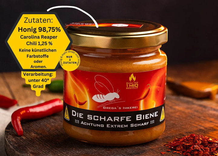 Carolina Reaper Chili im Honig von Grega´s Imkerei