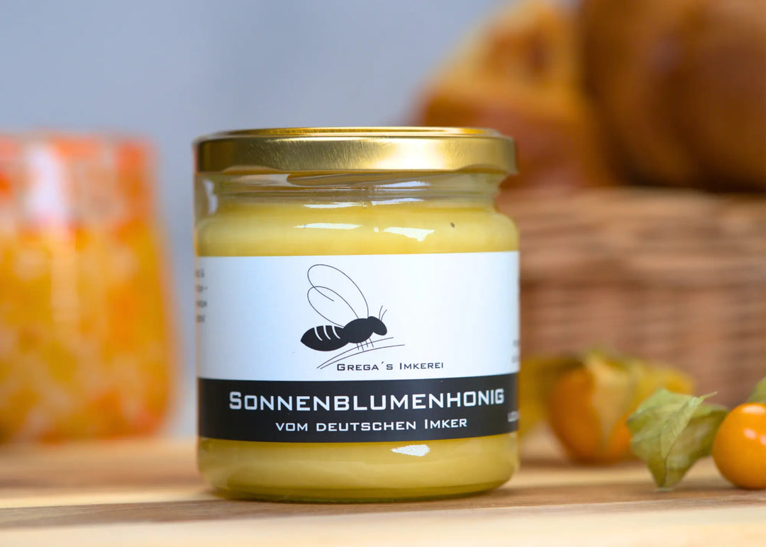 Deutscher Sonnenblumenhonig kaufen direkt vom Imker