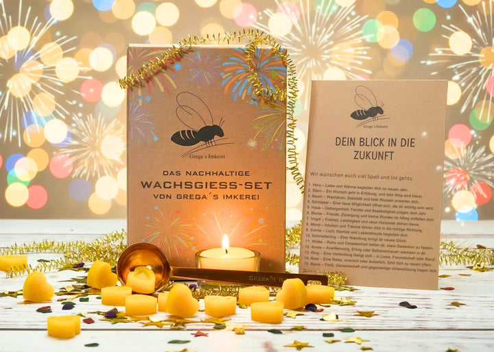 Wachsgießen Silvester als Set