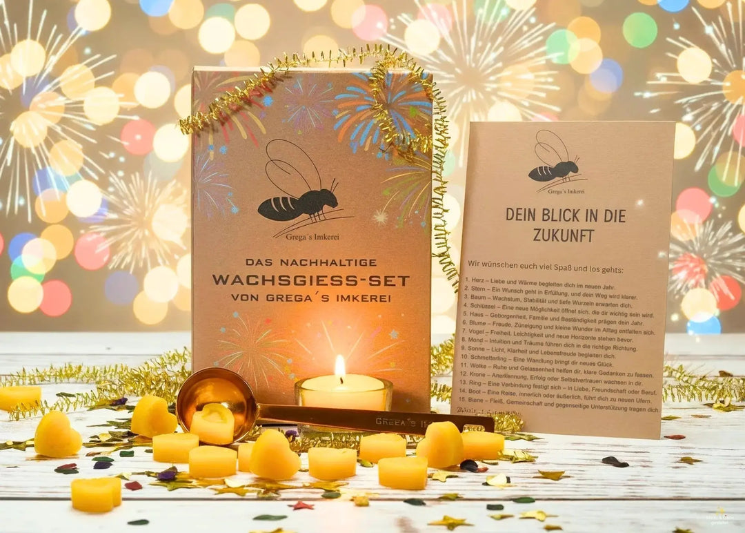 Wachsgießen Silvester als Set