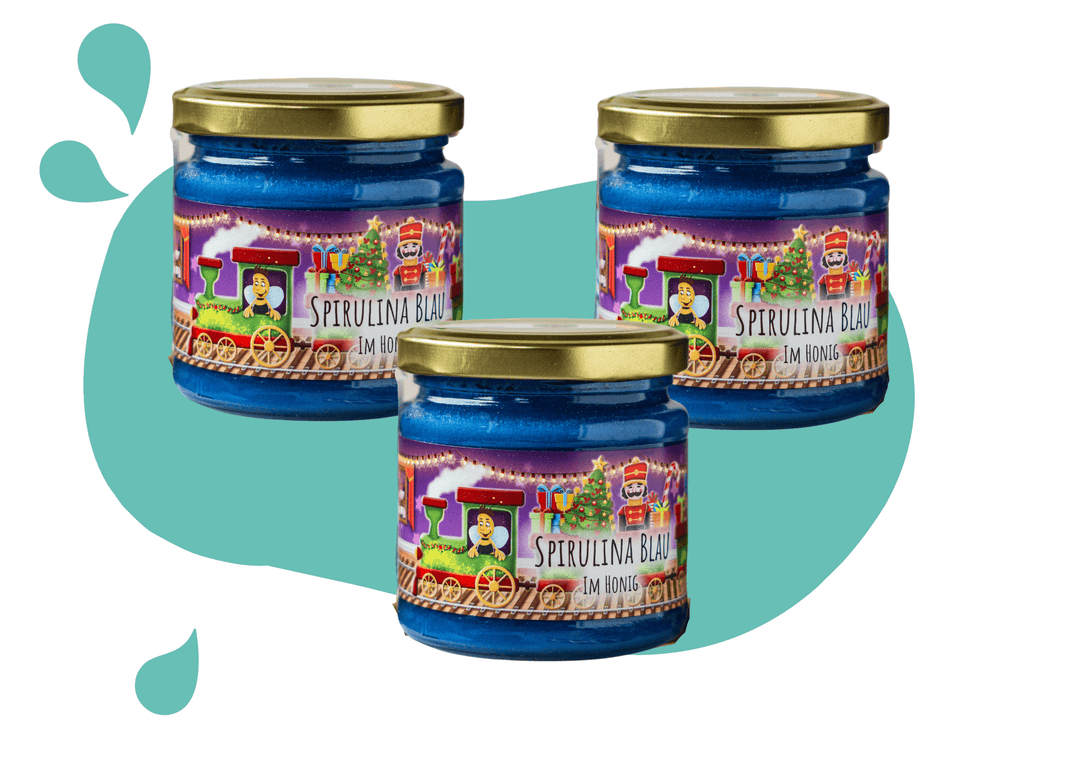 3er Vorteilsset Spirulina blau im Honig für Kinder