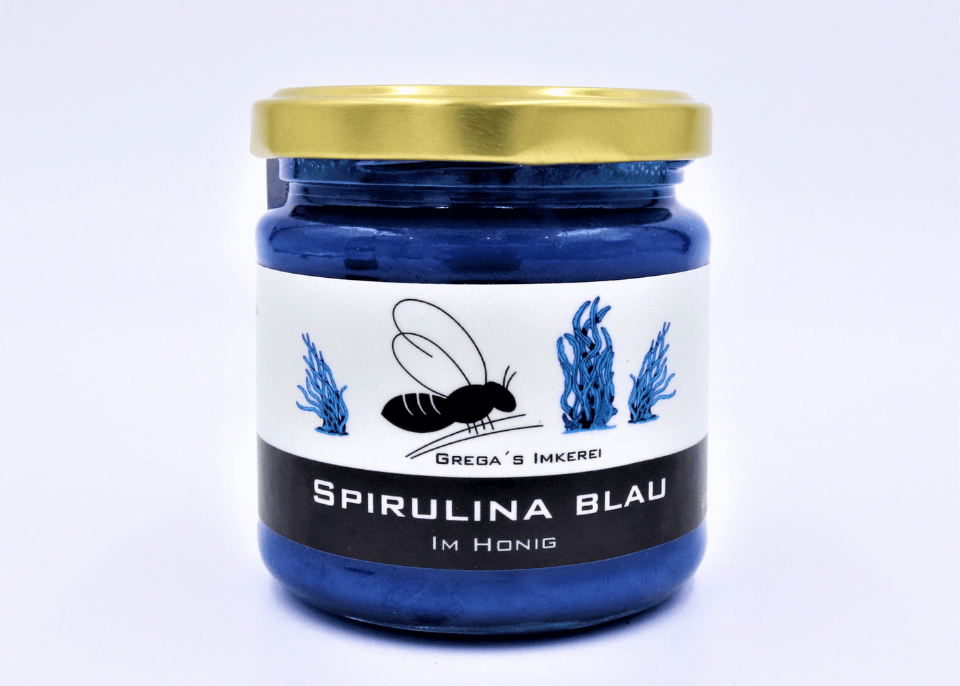 Blauer Honig im Spirulina von Grega´s Imkerei
