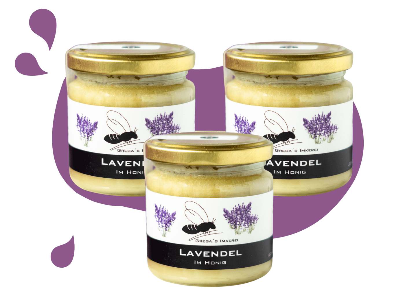 Lavendel im Honig 3er Vorteilsset