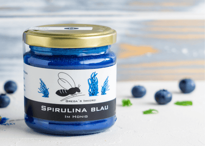 Spirulina in Honig Blauerhonig von Grega´s Imkrei